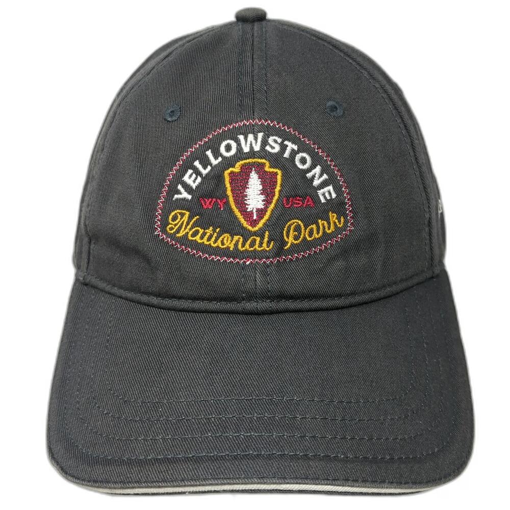 Camp David Yellowstone National Park Gray Baseball Cap One Size Strapback WY